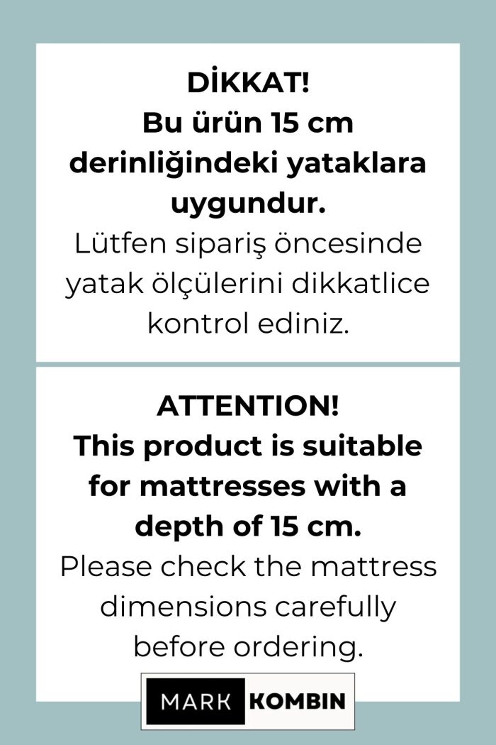 Organik Bebek Boy Lastikli Çarşaf Seti - Limon Çiçeği - Görsel 4