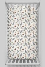 Organik Bebek Boy Lastikli Çarşaf Seti - Doğa Macerası - Görsel 3