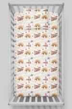 Organik Bebek Boy Lastikli Çarşaf Seti - Uçan Hayal - Görsel 3