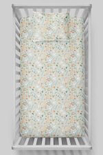 Organik Bebek Boy Lastikli Çarşaf Seti - Doğanın Minik Sesleri - Görsel 3