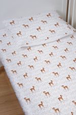 Organik Bebek Boy Lastikli Çarşaf Seti - Minik Zarif Ceylan - Görsel 2