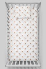 Organik Bebek Boy Lastikli Çarşaf Seti - Minik Zarif Ceylan - Görsel 3