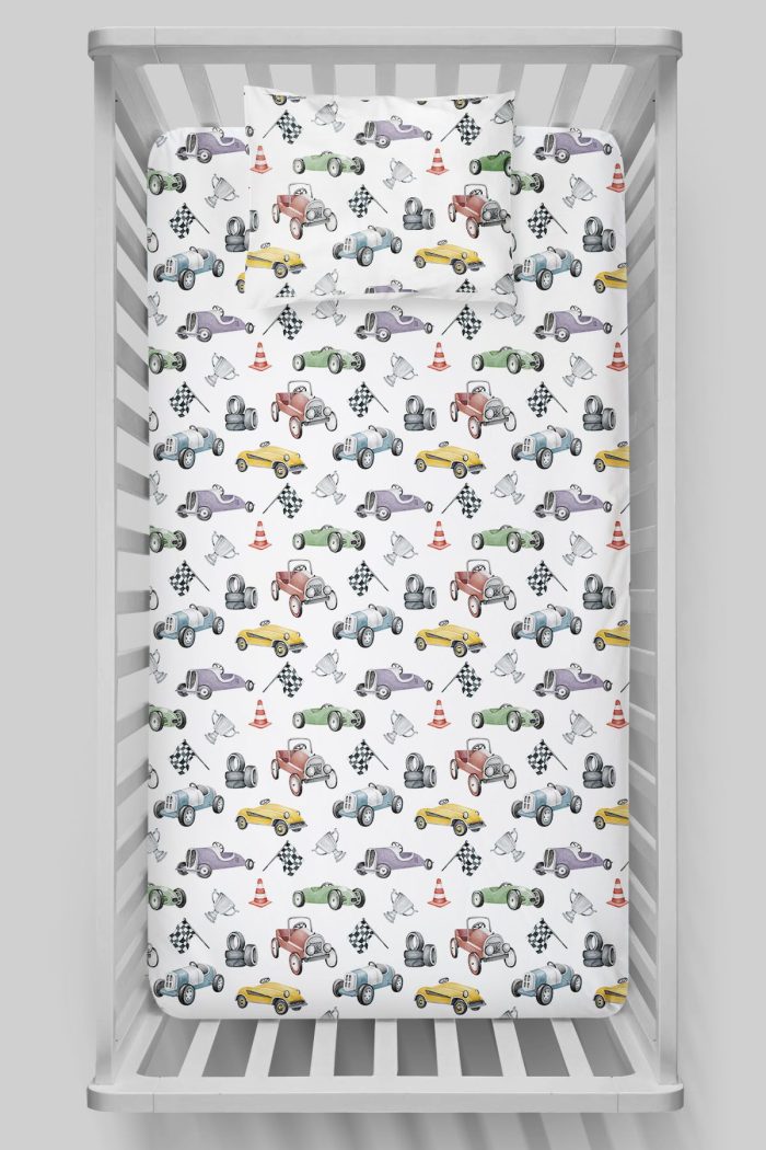 Organik Bebek Boy Lastikli Çarşaf Seti - Hızlı ve Eğlenceli - Görsel 3