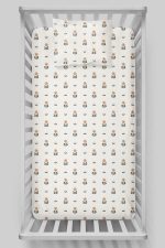 Organik Bebek Boy Lastikli Çarşaf Seti - Minik Papatya Çiçeği - Görsel 3