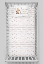 Organik Bebek Boy Lastikli Çarşaf Seti - Minik Gezgin - Görsel 3