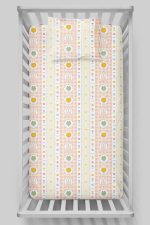 Organik Bebek Boy Lastikli Çarşaf Seti - Şirin Kahramanlar - Görsel 3