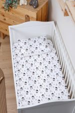 Organik Bebek Boy Lastikli Çarşaf Seti - Kutup Dostları Penguenler