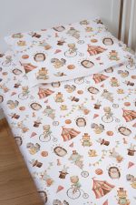 Organik Bebek Boy Lastikli Çarşaf Seti - Sihirli Minik Akrobasi - Görsel 2