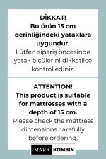 Organik Bebek Boy Lastikli Çarşaf Seti - Kalp Yağmuru - Görsel 4