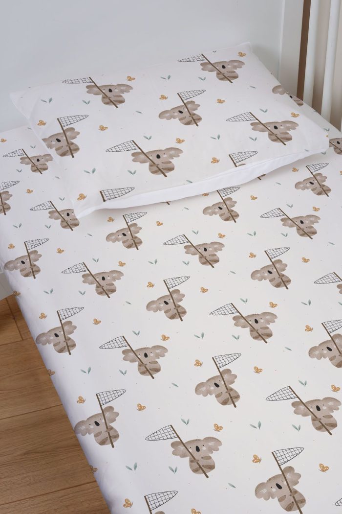 Organik Bebek Boy Lastikli Çarşaf Seti - Rüzgar Yolcusu - Görsel 2