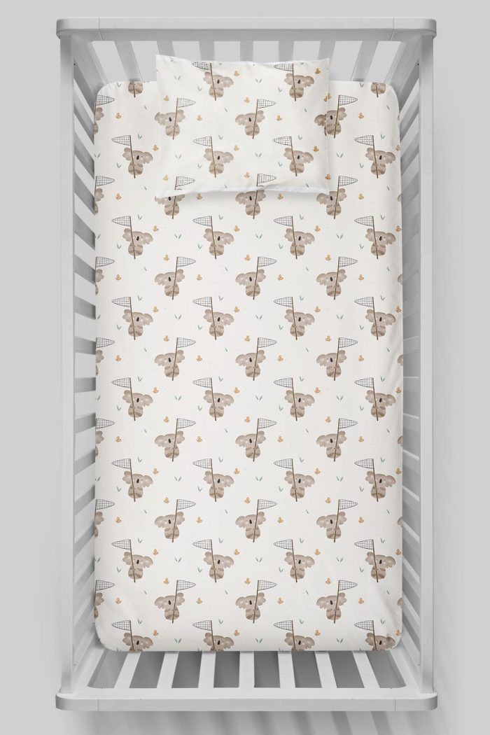 Organik Bebek Boy Lastikli Çarşaf Seti - Rüzgar Yolcusu - Görsel 3