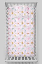 Organik Bebek Boy Lastikli Çarşaf Seti - Bahar Dansı - Görsel 3