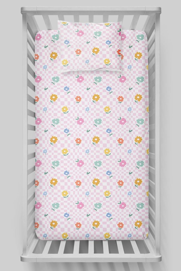 Organik Bebek Boy Lastikli Çarşaf Seti - Bahar Dansı - Görsel 3