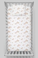 Organik Bebek Boy Lastikli Çarşaf Seti - Minik Tay - Görsel 3