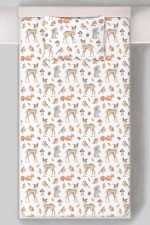 Organik Tek Kişilik Lastikli Çarşaf Seti - Sevimli Dostlar - Görsel 3