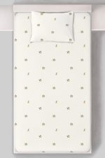 Organik Tek Kişilik Lastikli Çarşaf Seti - Minik Limonlar - Görsel 3