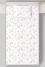 Organik Tek Kişilik Lastikli Çarşaf Seti - Huzurlu Kanatlar - Görsel 3