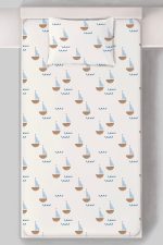 Organik Tek Kişilik Lastikli Çarşaf Seti - Yelken Rüyası - Görsel 3