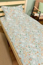 Organik Tek Kişilik Lastikli Çarşaf Seti - Doğanın Minik Sesleri - Görsel 2