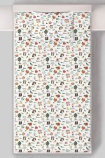 Organik Tek Kişilik Lastikli Çarşaf Seti - Eğlenceli Kelimeler - Görsel 3