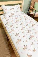 Organik Tek Kişilik Lastikli Çarşaf Seti - Minik Tay - Görsel 2