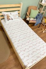 Organik Tek Kişilik Lastikli Çarşaf Seti - Minik Gezgin