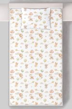 Organik Tek Kişilik Lastikli Çarşaf Seti - Küçük Kaşifler - Görsel 3