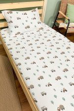 Organik Tek Kişilik Lastikli Çarşaf Seti - Küçük Mühendis Rüyası - Görsel 2