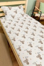 Organik Tek Kişilik Lastikli Çarşaf Seti - Rüzgar Yolcusu - Görsel 2