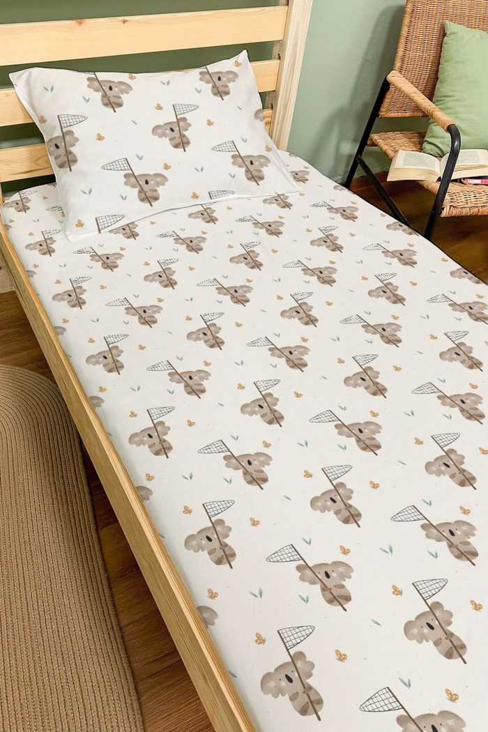 Organik Tek Kişilik Lastikli Çarşaf Seti - Rüzgar Yolcusu - Görsel 2