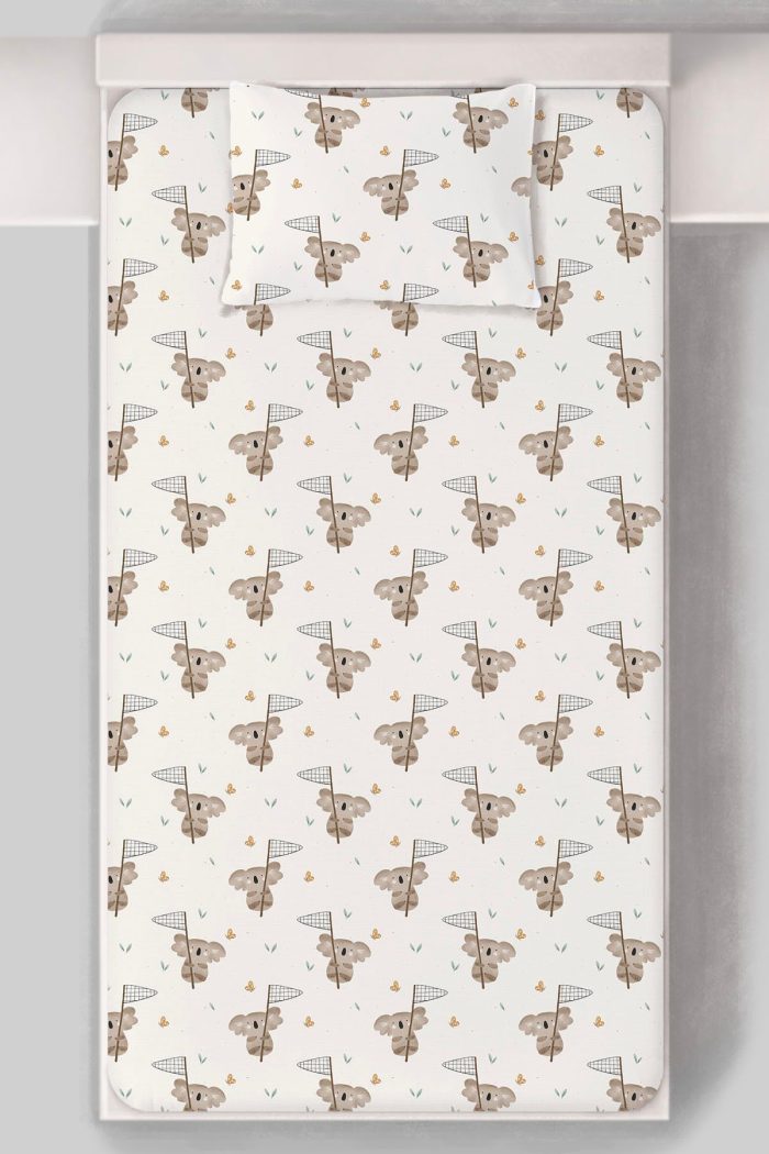 Organik Tek Kişilik Lastikli Çarşaf Seti - Rüzgar Yolcusu - Görsel 3