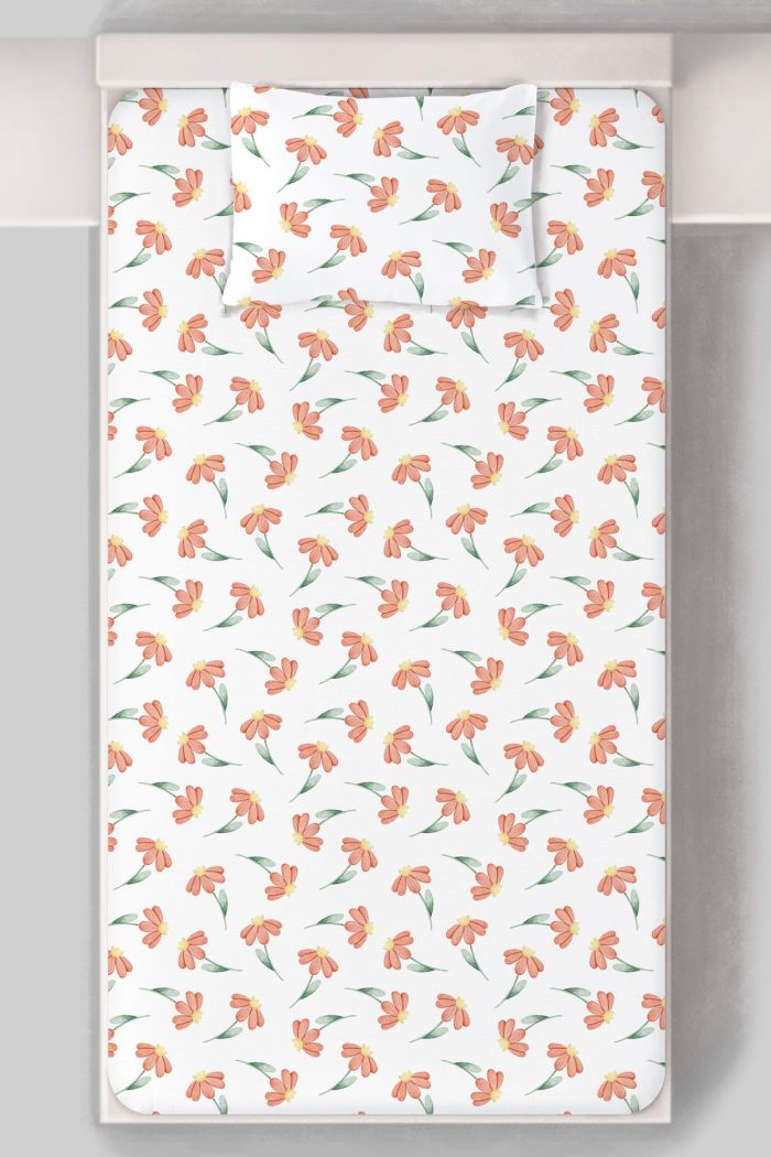 Organik Tek Kişilik Lastikli Çarşaf Seti - Doğa Sevgisi - Görsel 3