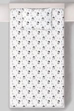 Organik Tek Kişilik Lastikli Çarşaf Seti - Kutup Dostları Penguenler - Görsel 3