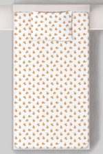 Organik Tek Kişilik Lastikli Çarşaf Seti - Portakal Bahçesi - Görsel 3