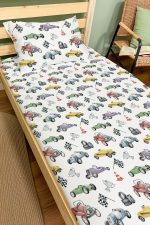 Organik Tek Kişilik Lastikli Çarşaf Seti - Hızlı ve Eğlenceli - Görsel 2