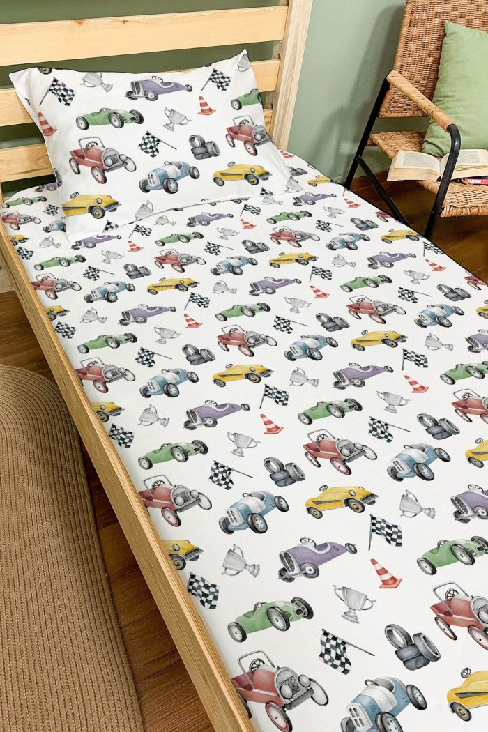 Organik Tek Kişilik Lastikli Çarşaf Seti - Hızlı ve Eğlenceli - Görsel 2