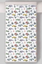 Organik Tek Kişilik Lastikli Çarşaf Seti - Hızlı ve Eğlenceli - Görsel 3