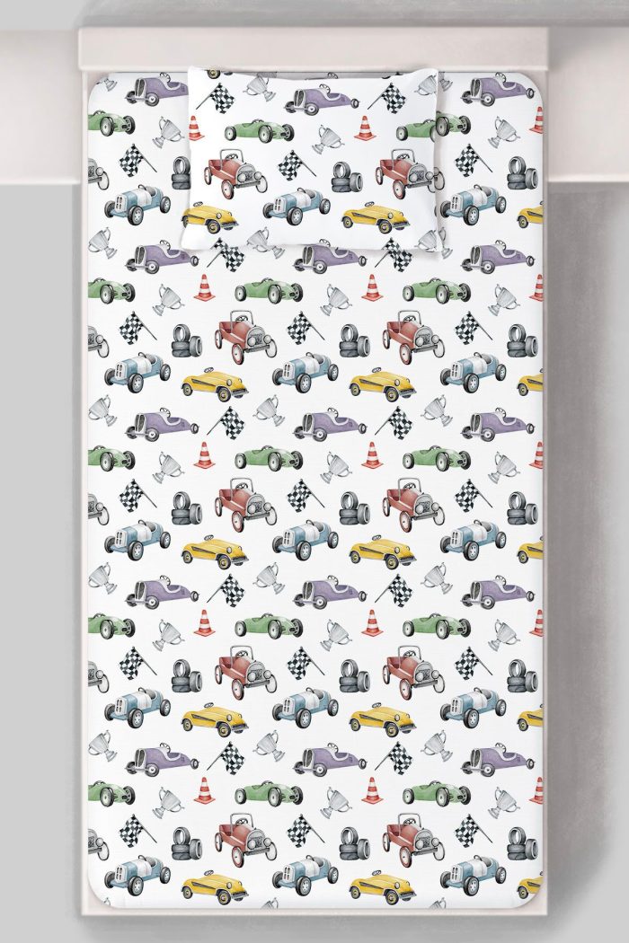 Organik Tek Kişilik Lastikli Çarşaf Seti - Hızlı ve Eğlenceli - Görsel 3