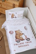 Organik Park Yatak Nevresim Takımı (80x120) - Minik Gezgin - Görsel 2