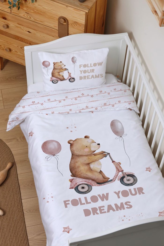 Organik Park Yatak Nevresim Takımı (80x120) - Minik Gezgin - Görsel 2