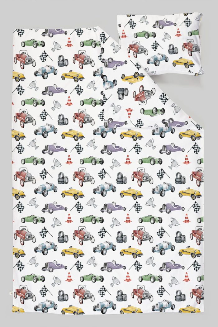 Organik Park Yatak Nevresim Takımı (80x120) - Hızlı ve Eğlenceli - Görsel 3