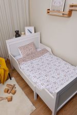 Organik Çarşaflı Bebek Nevresim Takımı (100x150) - Leopar Şıklığı - Görsel 2