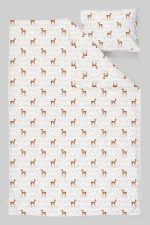 Organik Park Yatak Nevresim Takımı (80x120) - Minik Zarif Ceylan - Görsel 3