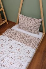 Organik Montessori Nevresim Seti (100x200) - Leopar Şıklığı - Görsel 2