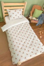 Organik Tek Kişilik Nevresim Takımı (160x220) - Minik Zarif Ceylan