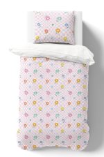 Organik Tek Kişilik Nevresim Takımı (160x220) - Bahar Dansı - Görsel 2