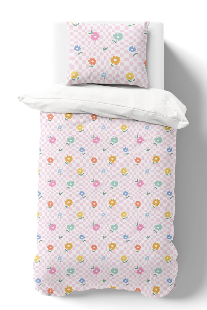 Organik Tek Kişilik Nevresim Takımı (160x220) - Bahar Dansı - Görsel 2