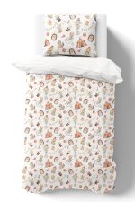 Organik Tek Kişilik Nevresim Takımı (160x220) - Sihirli Minik Akrobasi - Görsel 2