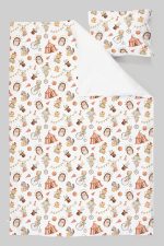 Organik Tek Kişilik Nevresim Takımı (160x220) - Sihirli Minik Akrobasi - Görsel 3