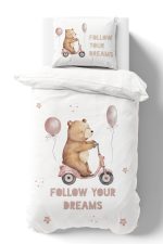 Organik Tek Kişilik Nevresim Takımı (160x220) - Minik Gezgin - Görsel 2